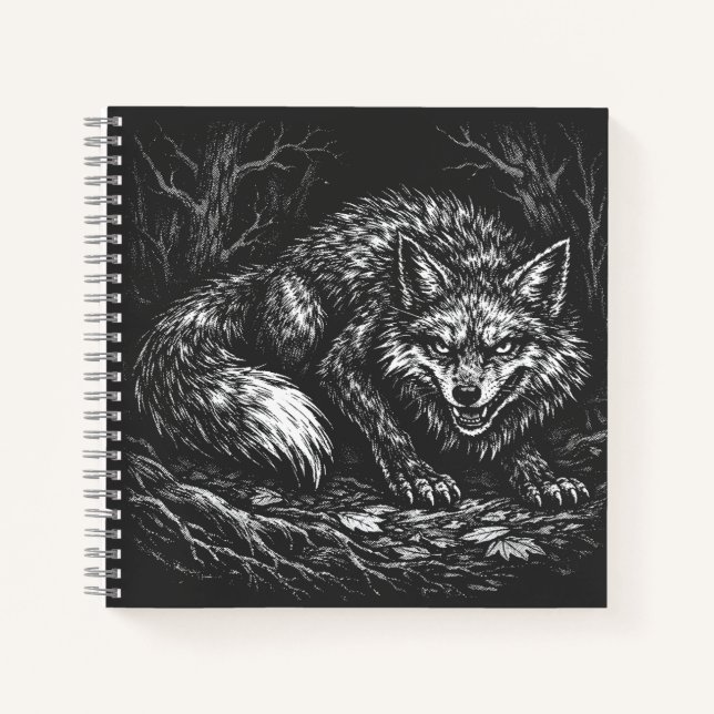 Cuaderno Zorro astuto del bosque — por BurnsInHell (Anverso)