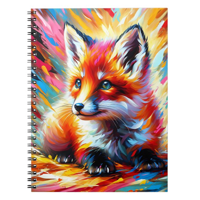 Cuaderno Zorro Chispa Arcoíris (Frente)