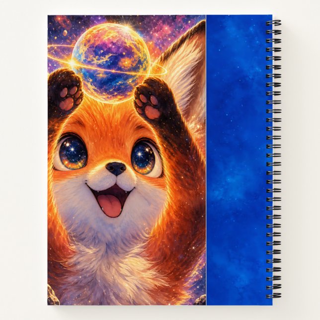 Cuaderno Zorro con un Planeta (Reverso)