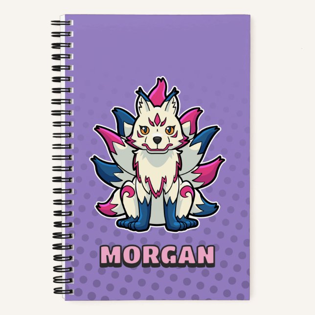 Cuaderno Zorro de nueve colas - Personalizado (Anverso)