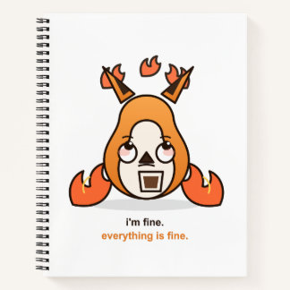 Cuaderno Zorro Divertido Estoy Bien Todo Está Bien Café Cao