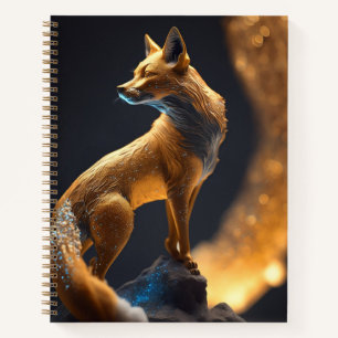 Cuaderno Zorro dorado iluminado