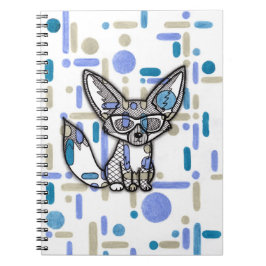 Cuaderno Zorro Fennec Genial con Gafas de Sol Espiral Geomé