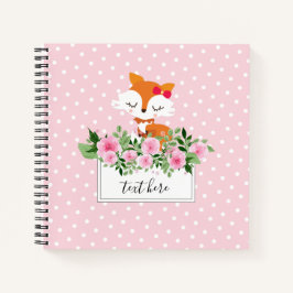 Cuaderno zorro, pequeño bosque de zorros, lindo