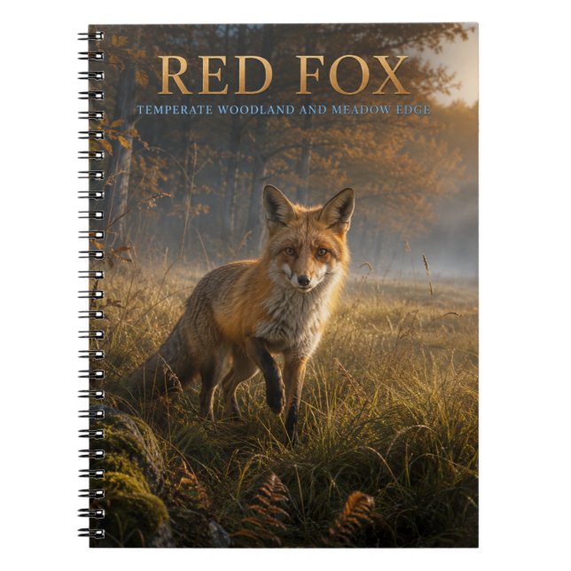 Cuaderno Zorro Rojo Bosque Pradera VINTAGE (Frente)