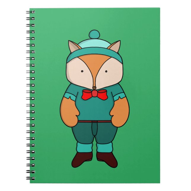 Cuaderno Zorro verde lindo (Frente)