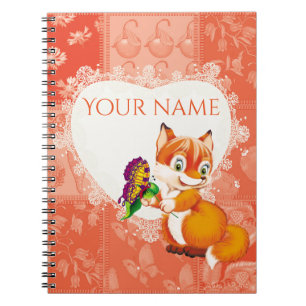 Cuaderno zorro y mariposa