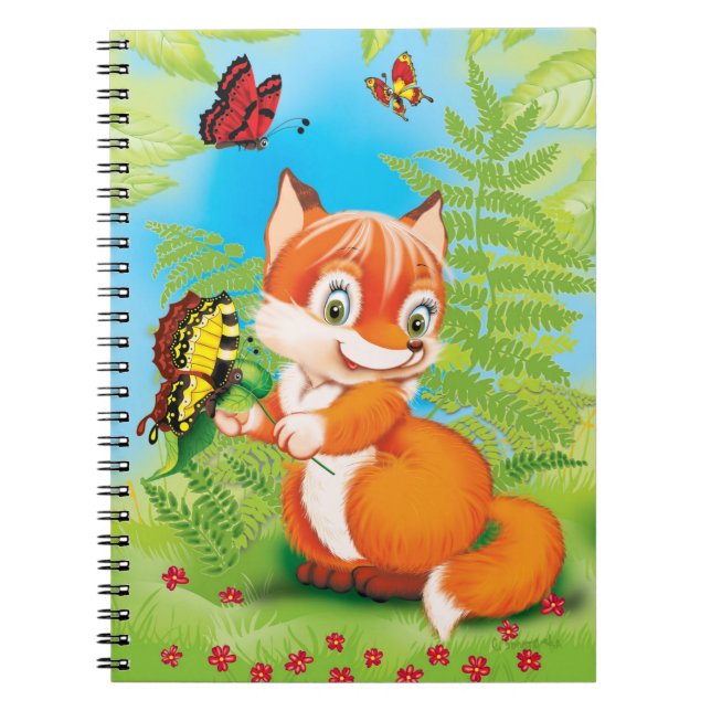 Cuaderno zorro y mariposa (Frente)