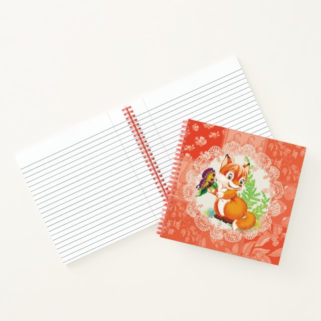 Cuaderno zorro y mariposa (Interior)