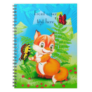 Cuaderno zorro y mariposa