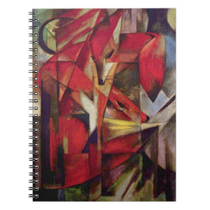 Cuaderno Zorros de Franz Marc, Arte Cubista Abstracto Vinta