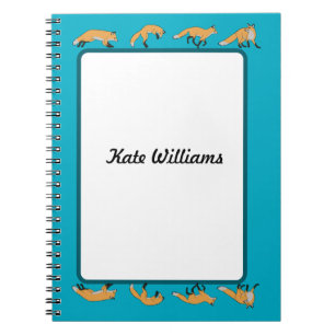 Cuaderno Zorros Rojos Personalizados