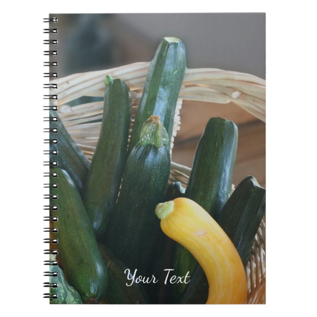 Cuaderno Zucchini Verano Squash Gourdes Vegetales (Frente)