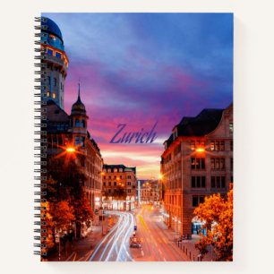 Cuaderno Zurich Suiza Sunset