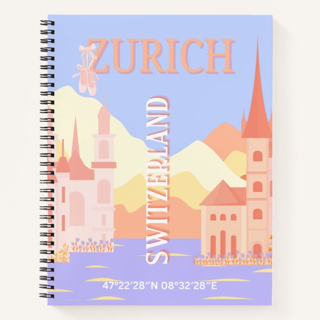 Cuaderno Zurich Travel Art, Suiza Travel Art (Anverso)