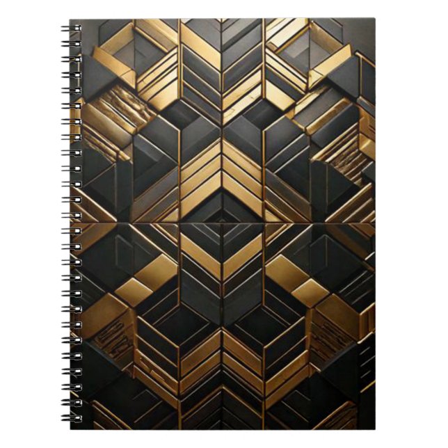 Cuaderno Zwart goud retro  (Frente)