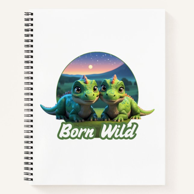 Cuaderno Zwei kleine Dinos - Born Wild  (Anverso)