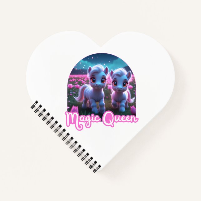 Cuaderno Zwei kleine süße Ponys - Magic Queen (Anverso)