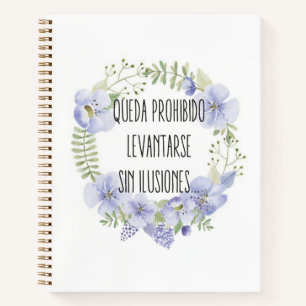 Cuadernos A4 linea mensaje