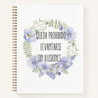 Cuadernos A4 linea mensaje