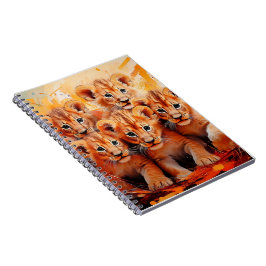 Cuadernos - Arte de Cinco Cachorros de León