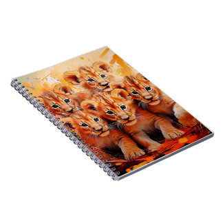 Cuadernos - Arte de Cinco Cachorros de León