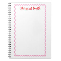 Cuadernos con monograma personalizado y borde de c