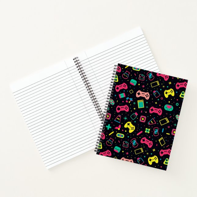 Cuadernos con Patrón de Mandos de Videojuegos  (Interior)
