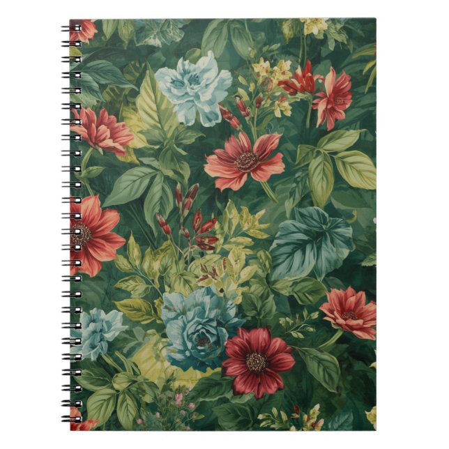 Cuadernos con Patrón Floral (Frente)