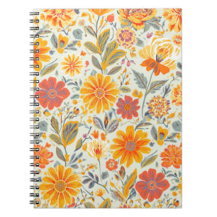 Cuadernos con patrón floral