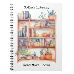 Cuadernos de Acuarela de Biblioteca Personalizados