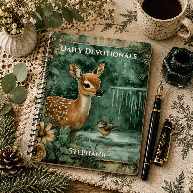 Cuadernos de Devocionales Diarios Ciervo Bosque Mo (Subido por el creador)