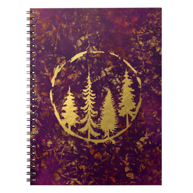 Cuadernos de escritura de bosque de otoño (Frente)