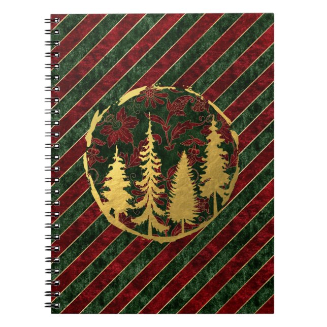 Cuadernos de escritura de bosque para navidades (Frente)