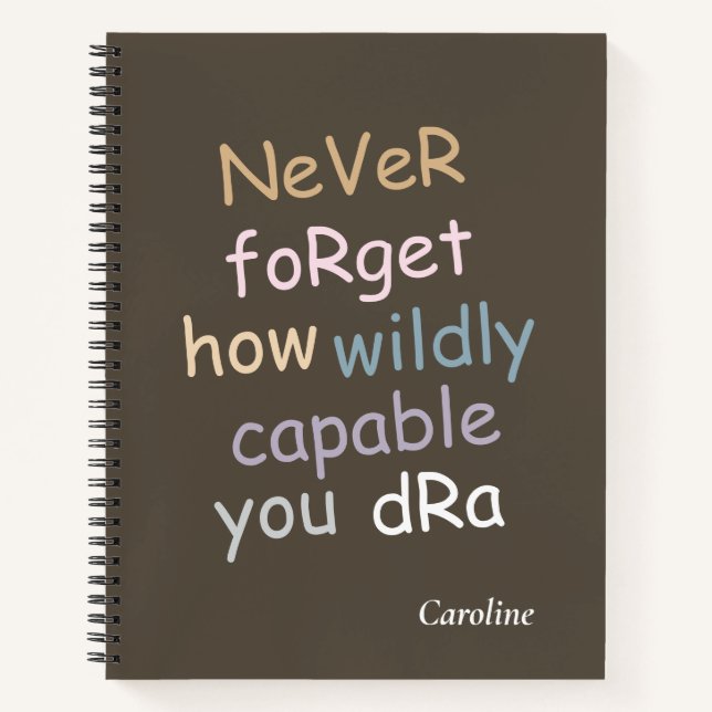 Cuadernos de espiral | Diario de cobertura suave | (Anverso)