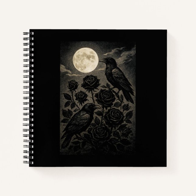 Cuadernos de Halloween de Cuervos Góticos y Luna (Anverso)