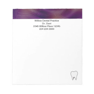 Cuadernos de notas de dentistas púrpura oscuro fra
