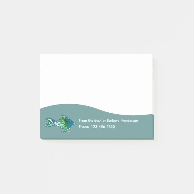 Cuadernos de notas pegajosos del tema tropical (Anverso)
