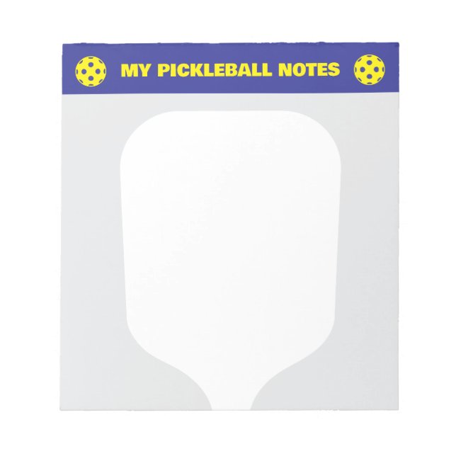 Cuadernos de puntuación de pickleball para jugador (Frente)