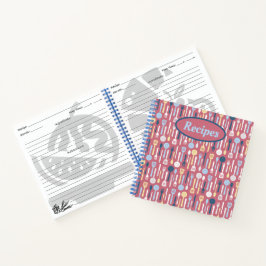 Cuadernos de recetas de utensilios de cocina