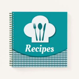 Cuadernos de recetas para cocineros y Gorras