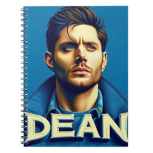 Cuadernos Dean de fondo azul