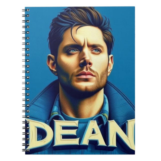 Cuadernos Dean de fondo azul (Frente)