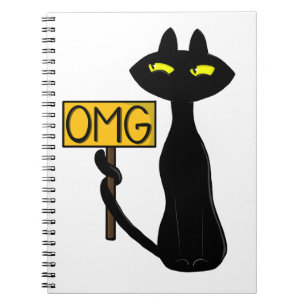 Cuadernos divertidos "OMG" de Bad Boogie -El Gato-