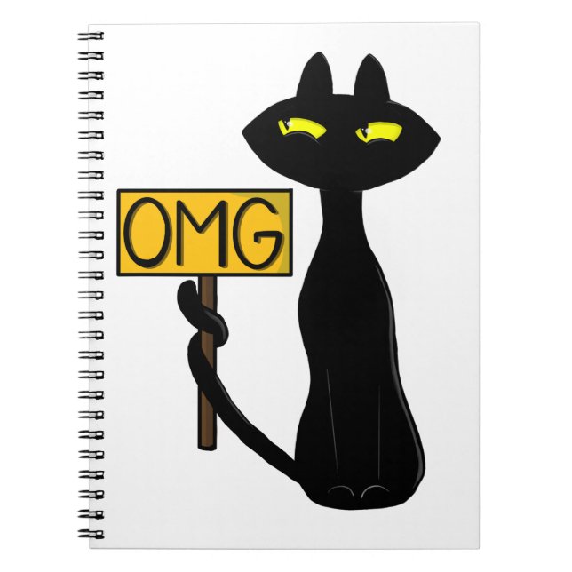 Cuadernos divertidos "OMG" de Bad Boogie -El Gato- (Frente)