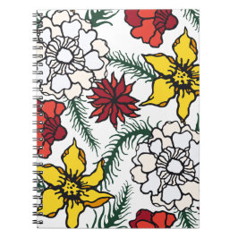 Cuadernos en espiral de flores para amantes de la 