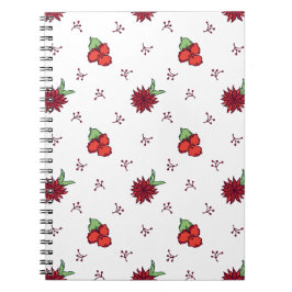 Cuadernos en espiral de flores para escritura crea