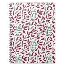 Cuadernos en espiral de flores para una toma de no