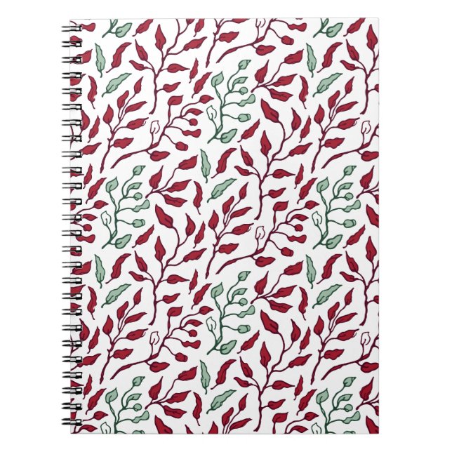 Cuadernos en espiral de flores para una toma de no (Frente)