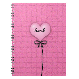 Cuadernos Escolares Corazón Rosa Globo Chicas Mona